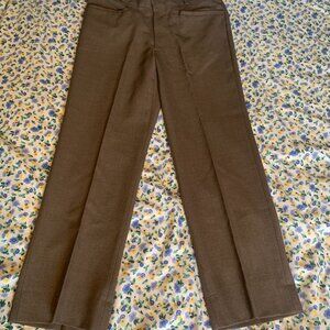 Vintage Moores High-Waisted Dress Pants – Brown – Wool Blend – 32x28.5